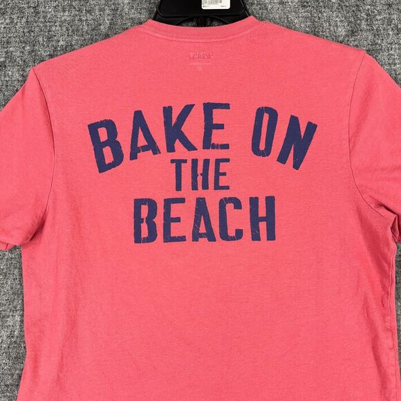 J Crew Shirt Mens Medium Red Lobster Bake Beach Tee Cotton Short Sleeve‎ - Picture 5 of 12